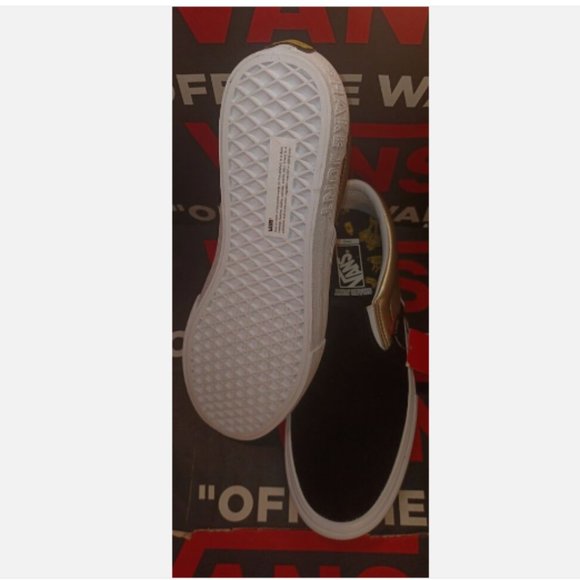 VANS Shake Junt Slip On Pro Shoes Black / Gold Men\'s 11.5 VN0A347V13L main image 6